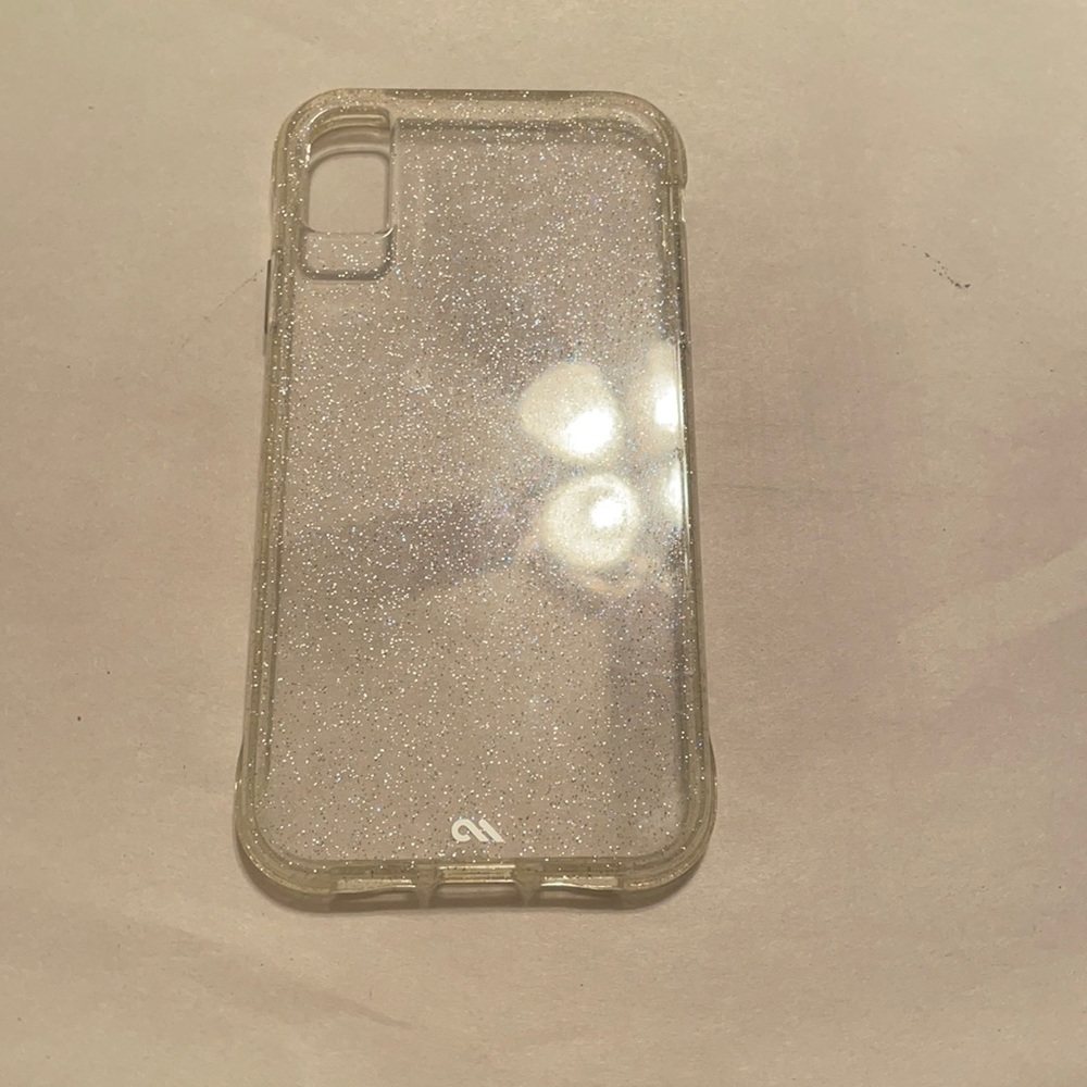 Glitter clear case